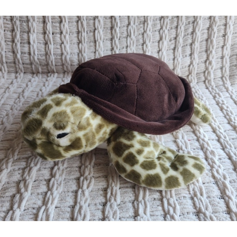 Destination Nation Aurora Sea Turtle Plush 12 inch Stuffed Animal Toy 2022 Green